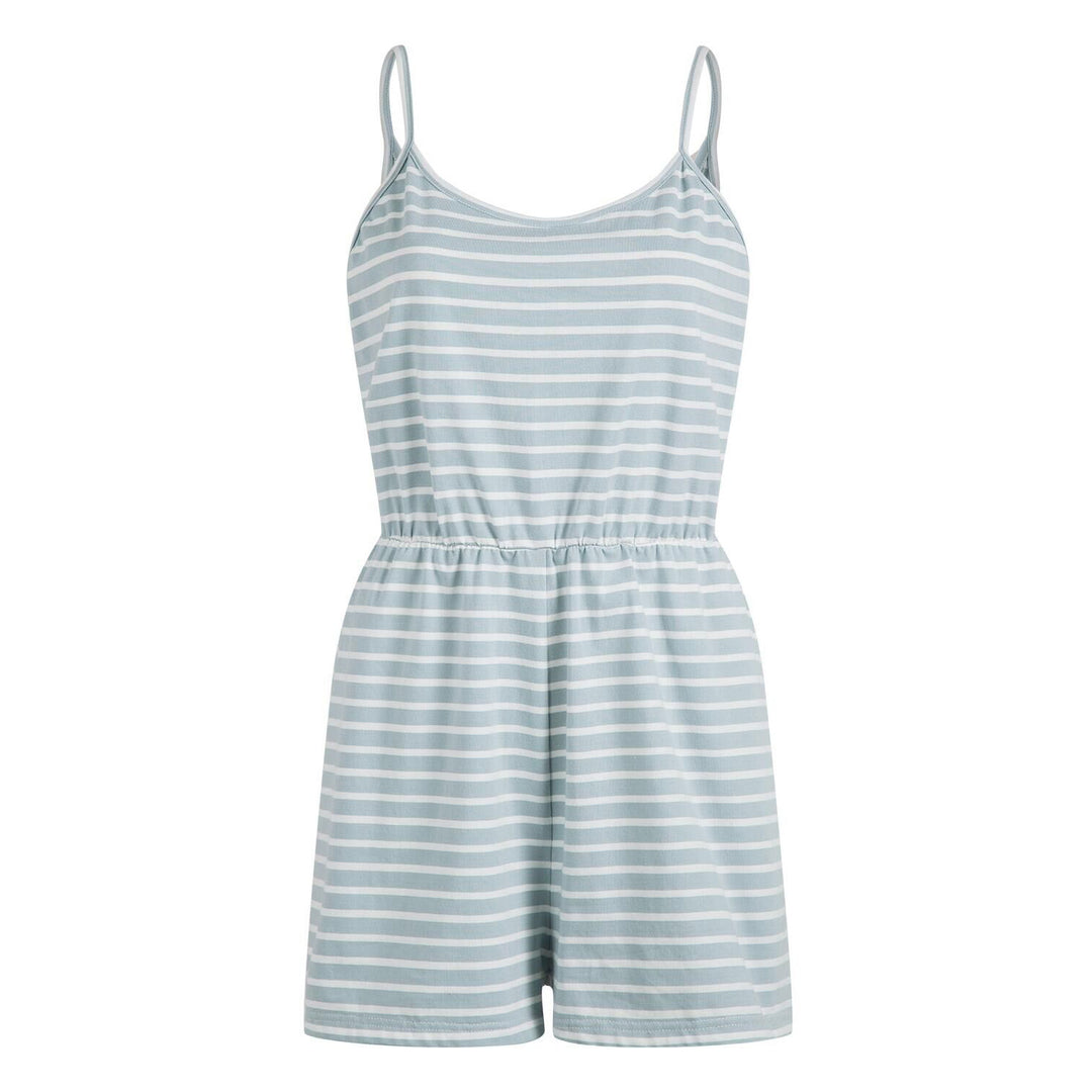 Dame stilfull jumpsuit med justerbare stropper og elastisk livlinje Skjora