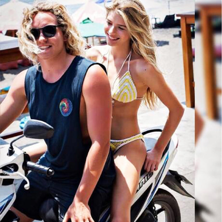 Damen Häkel-Bikini mit kontrastierendem Rand Skjora