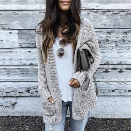 Kvinne cardigan i avslappet oversized stil Skjora