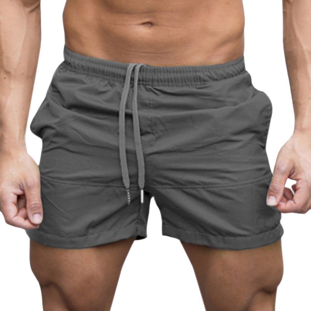 Herre badeshorts med elastisk linning og sporty snitt Skjora