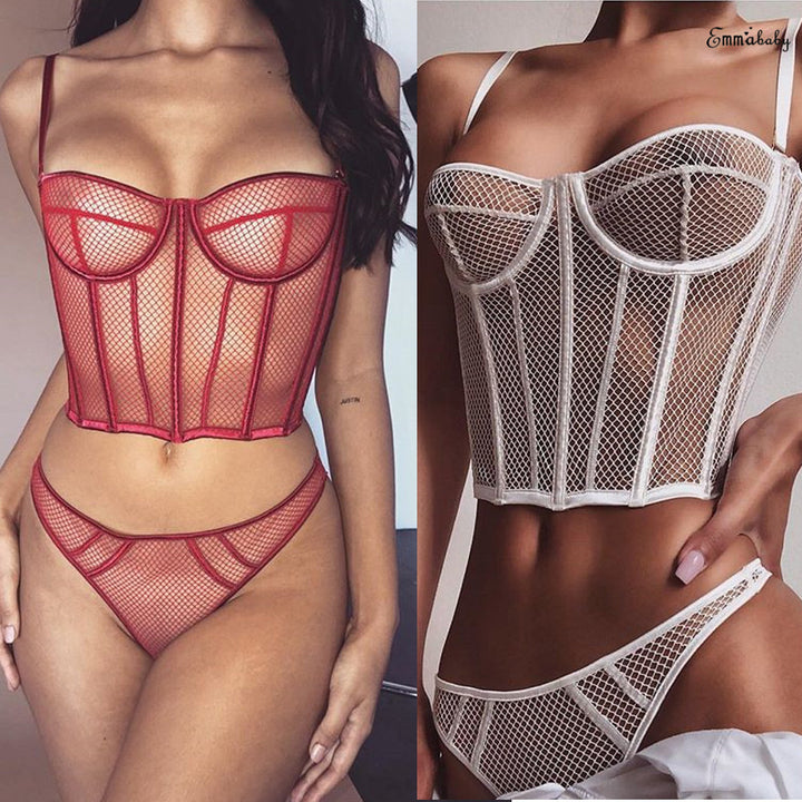 Dame Nett-Bustier med Korsett-design og forførende detaljer Skjora