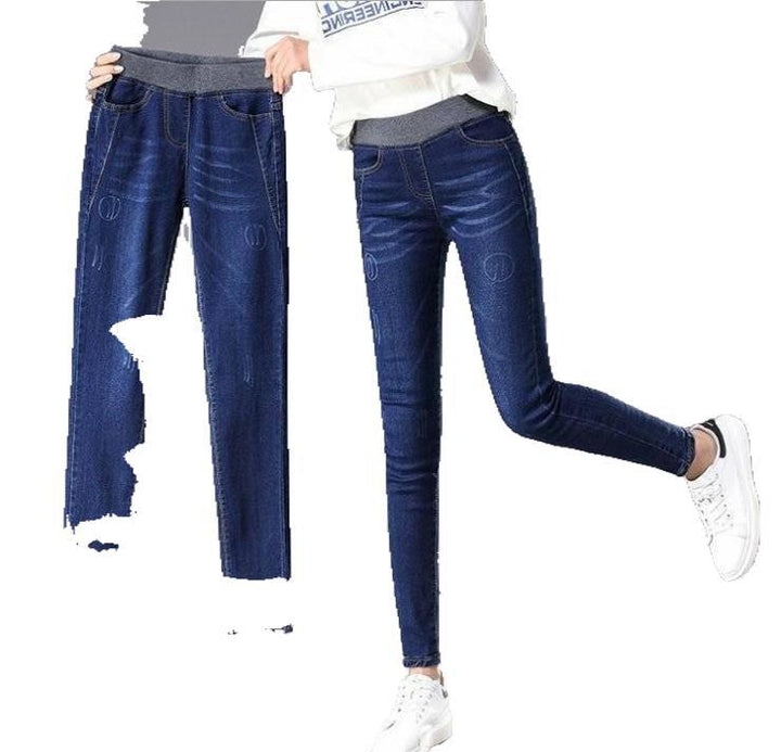 Dame Skinny Jeans med Høy Komfort Livlinje Skjora