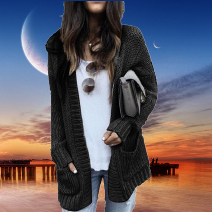 Women's chunky knit cardigan with deep pockets and stylish cut Skjora