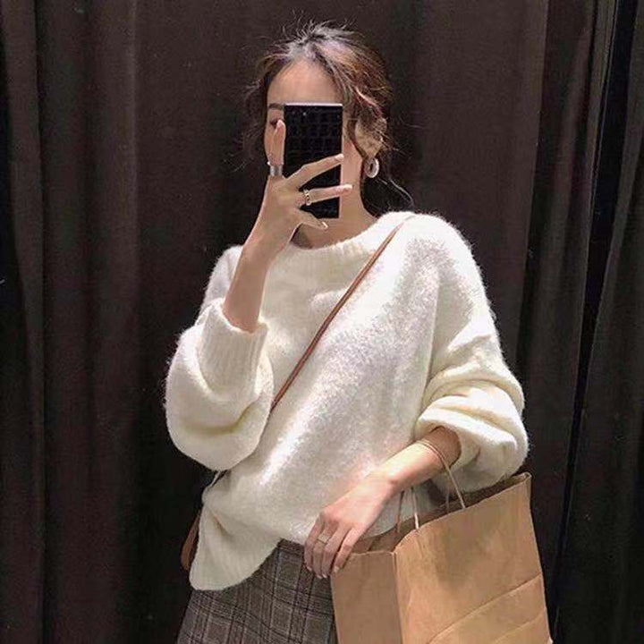 Damer Cozy Oversized Genser laget av myk strikk kvalitet Skjora