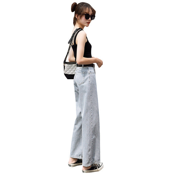 Damer Bred Klipp Denim Bukser Skjora