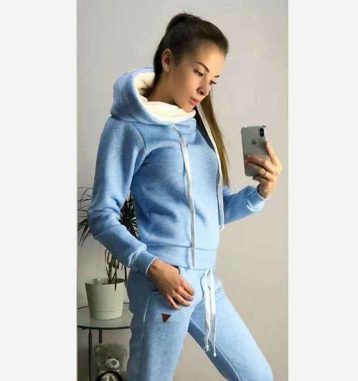 Sweatsett med hette og jogger Skjora for kvinner