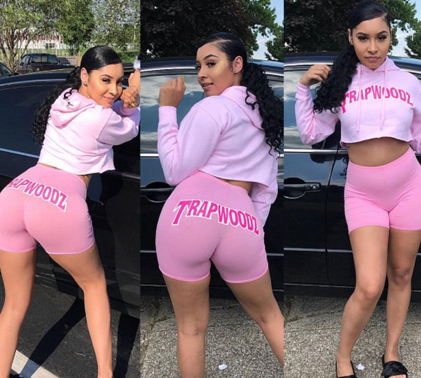 Damen Bandeau-Top und Radlerhosen Set Skjora