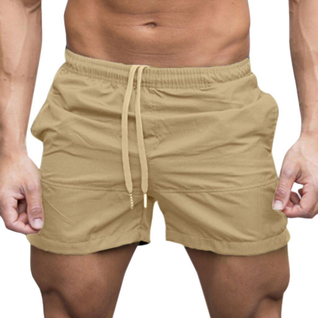 Herre badeshorts med elastisk linning og snøring Skjora