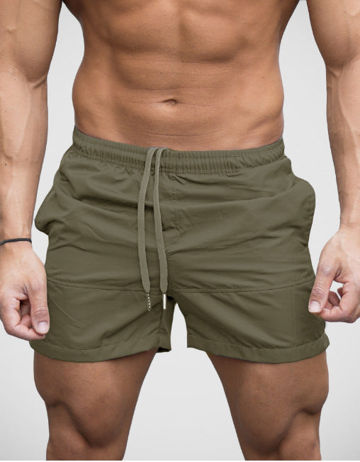 Herre badeshorts med elastisk linning og snøring Skjora