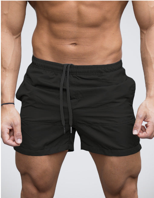 Herre badeshorts med elastisk linning og snøring Skjora