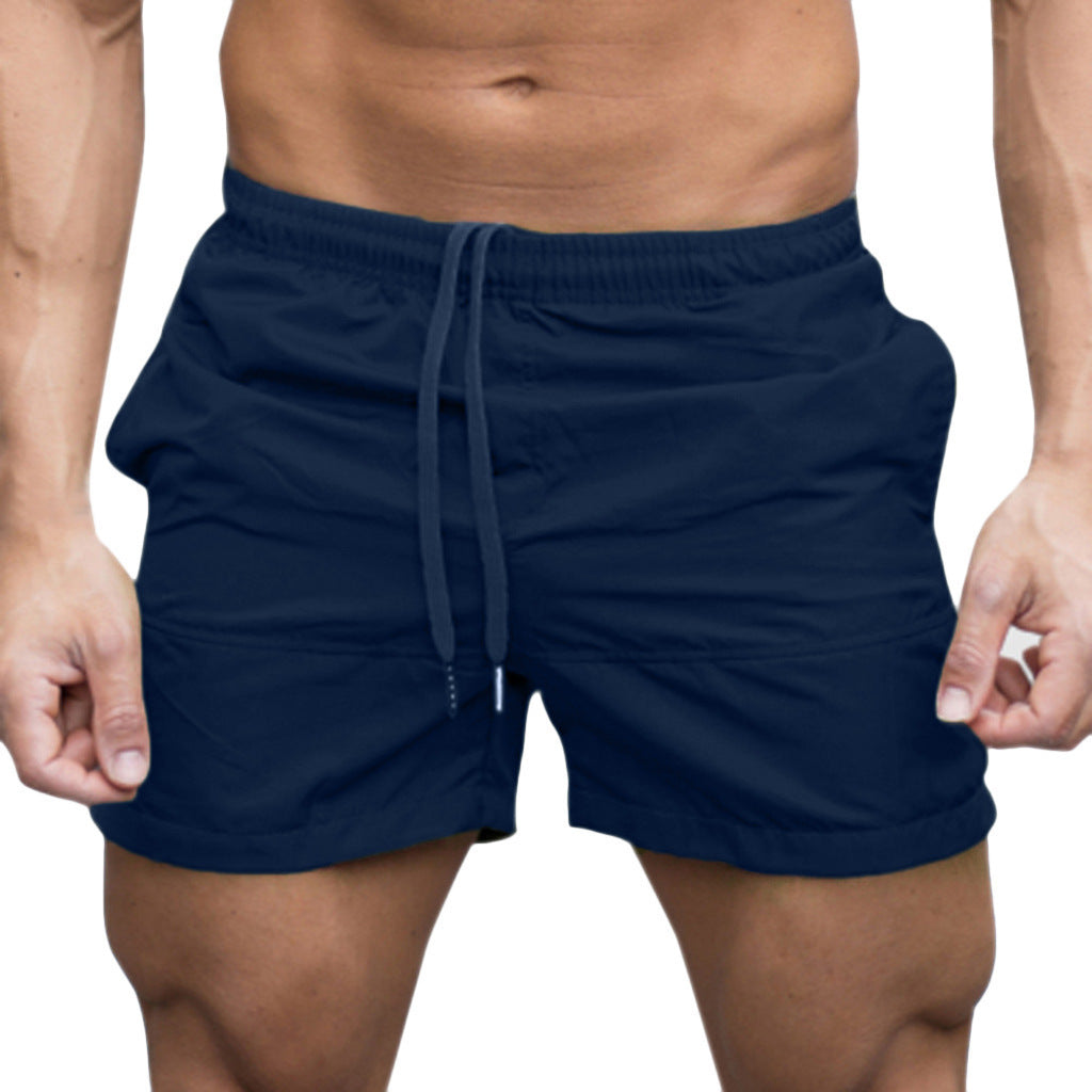 Herre badeshorts med elastisk linning og snøring Skjora
