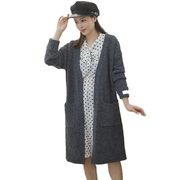Kvinnes oversized cardigan med lommer Skjora