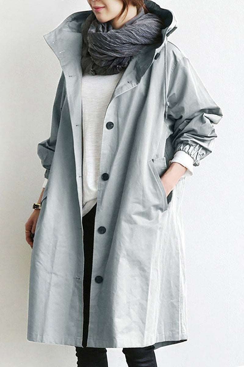 Skjora | Trenchcoat med hette for damer