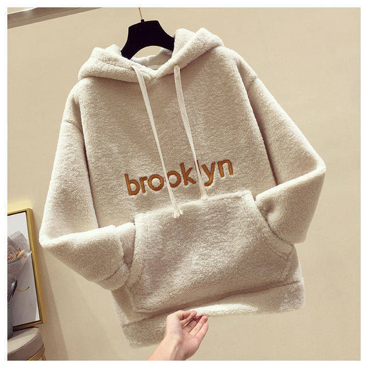 Damer Cozy Fleece Hoodie med Kengurulomme Skjora