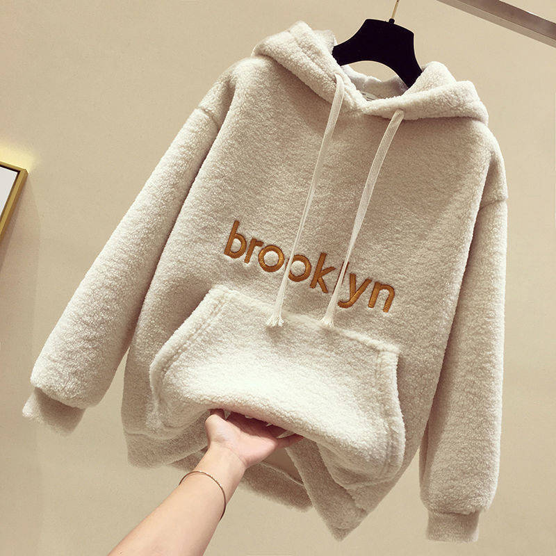 Damer Cozy Fleece Hoodie med Kengurulomme Skjora