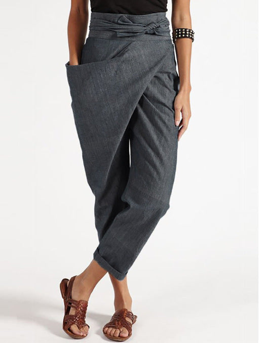Women's relaxed linen trousers Skjora