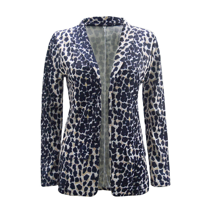 Kvinneblazer med stilige slange mønster og elegant snitt