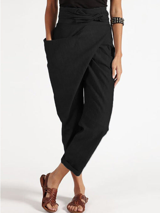 Women's relaxed linen trousers Skjora