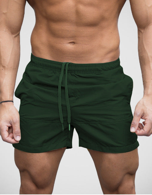 Herre badeshorts med elastisk linning og sporty snitt Skjora