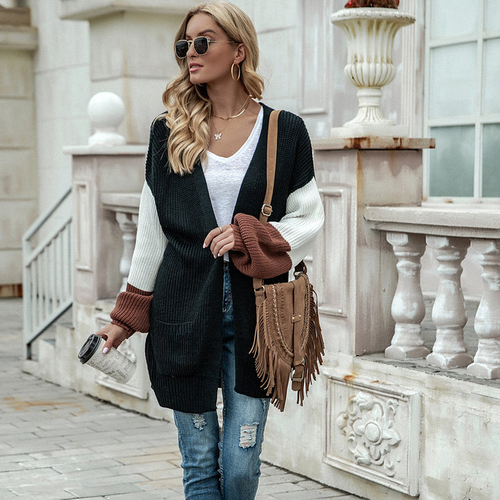 Dame casual cardigan med avslappet passform og lommer Skjora