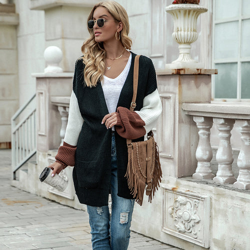 Dame casual cardigan med avslappet passform og lommer Skjora