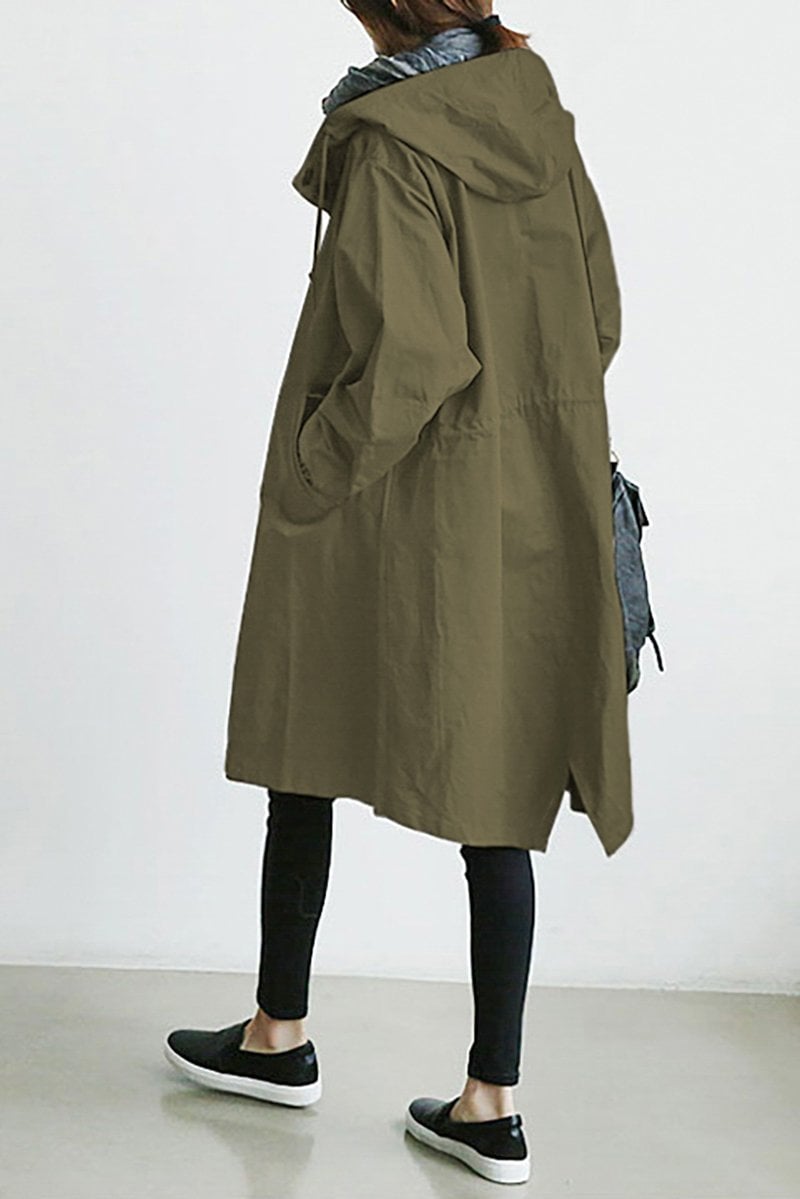 Skjora | Trenchcoat med hette for damer
