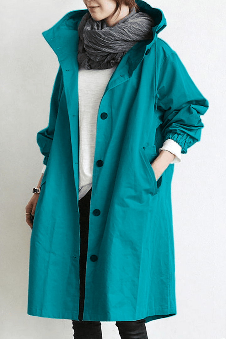 Skjora | Trenchcoat med hette for damer
