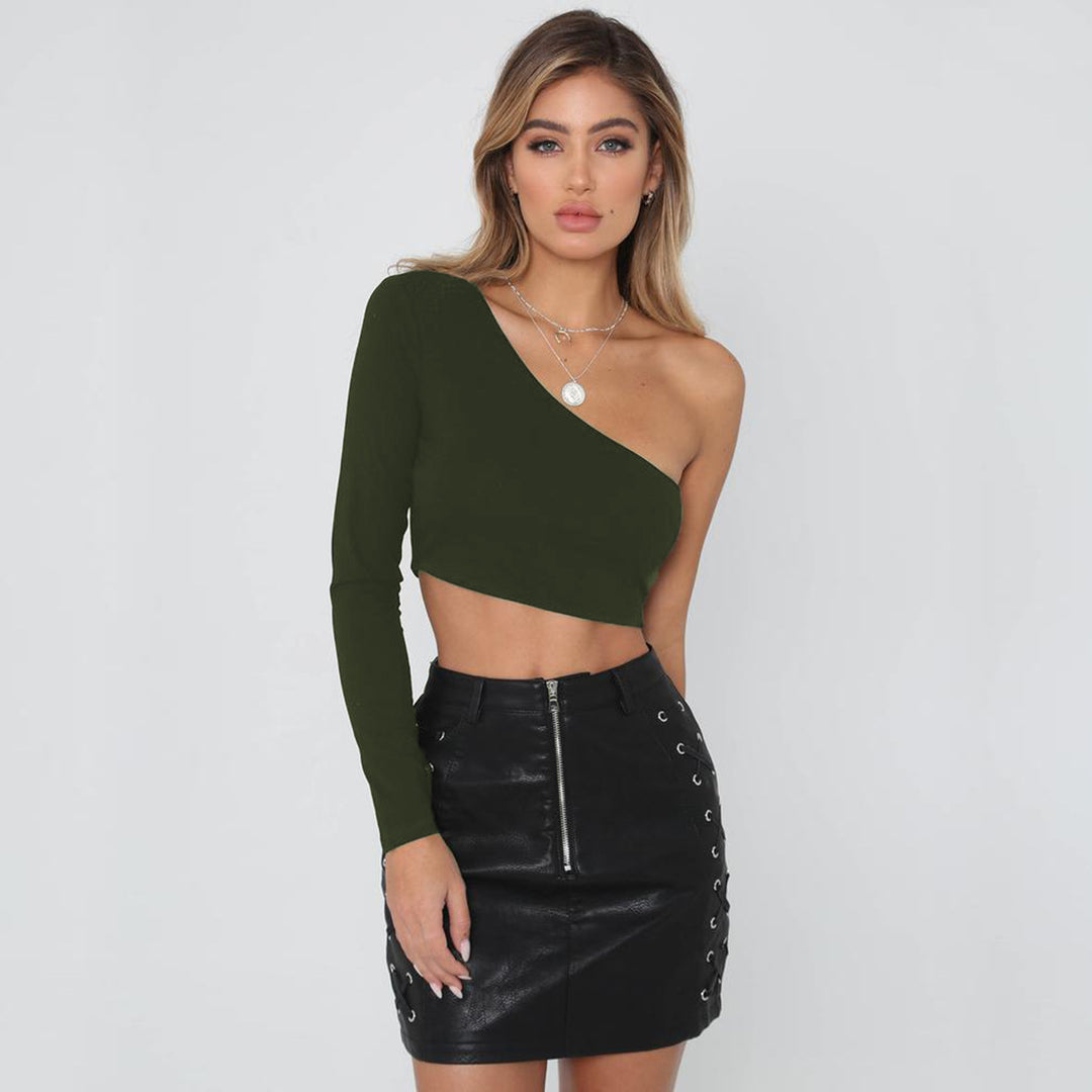 Damer skulderfritt crop-top Skjora