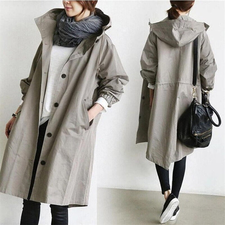 Skjora | Trenchcoat med hette for damer