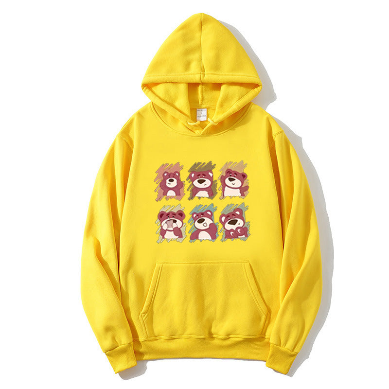 Ladies' Hoodie with Animal Cartoon Design Skjora