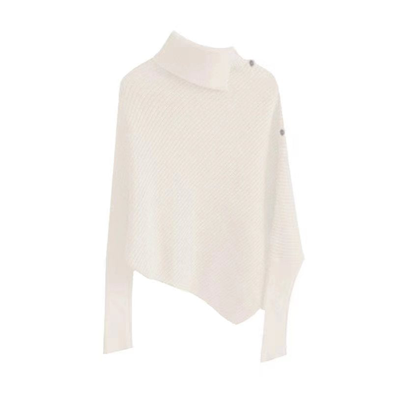 Kvinnes oversized genser med asymmetrisk hem Skjora