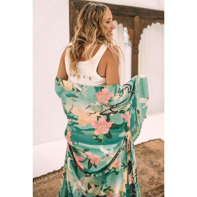 Dame Maxi-kjole i Boho-stil Skjora