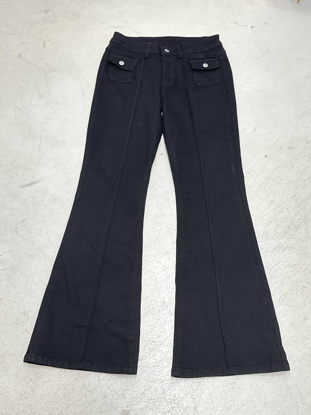 Dame Høy midje Flared Jeans med praktiske lommer Skjora