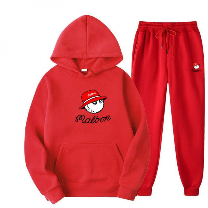 Dame hoodie sett for kvinner med leken grafisk design og praktiske lommer Skjora