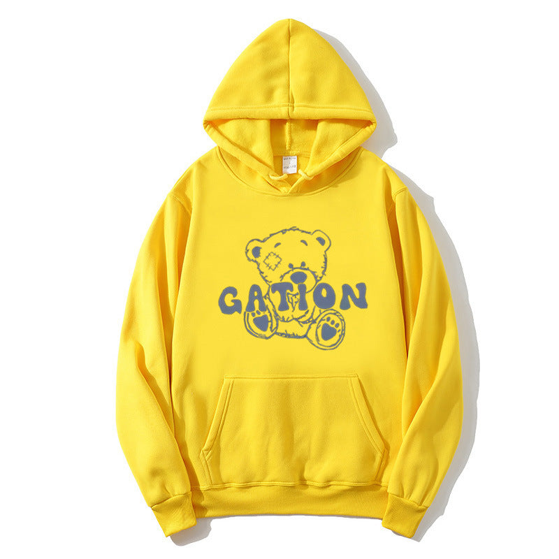 Damen Kapuzenpullover mit süßem Bärenmotiv Skjora