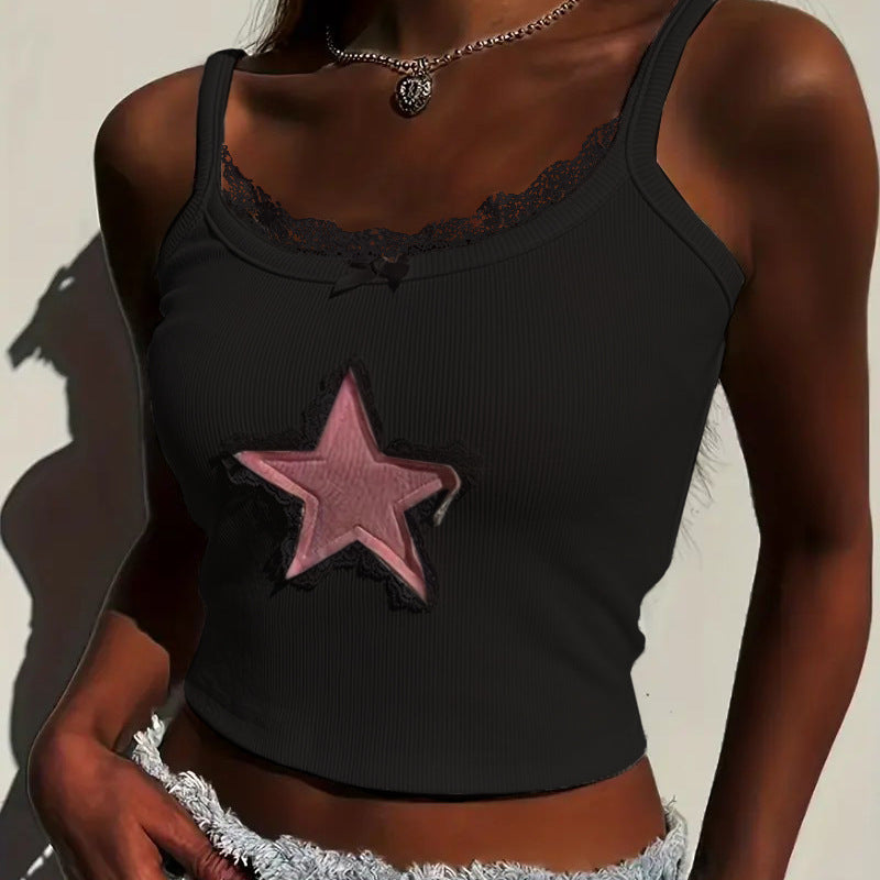 Dame cropped Tanktop med England-design Skjora
