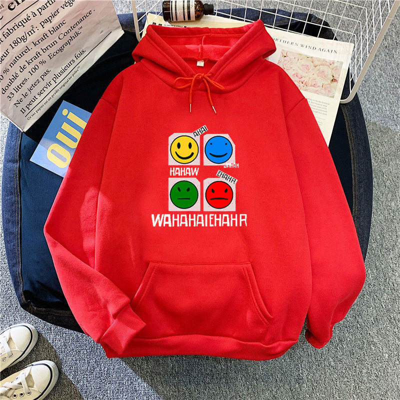 Kvinnehettegenser med livlig emoji-design Skjora