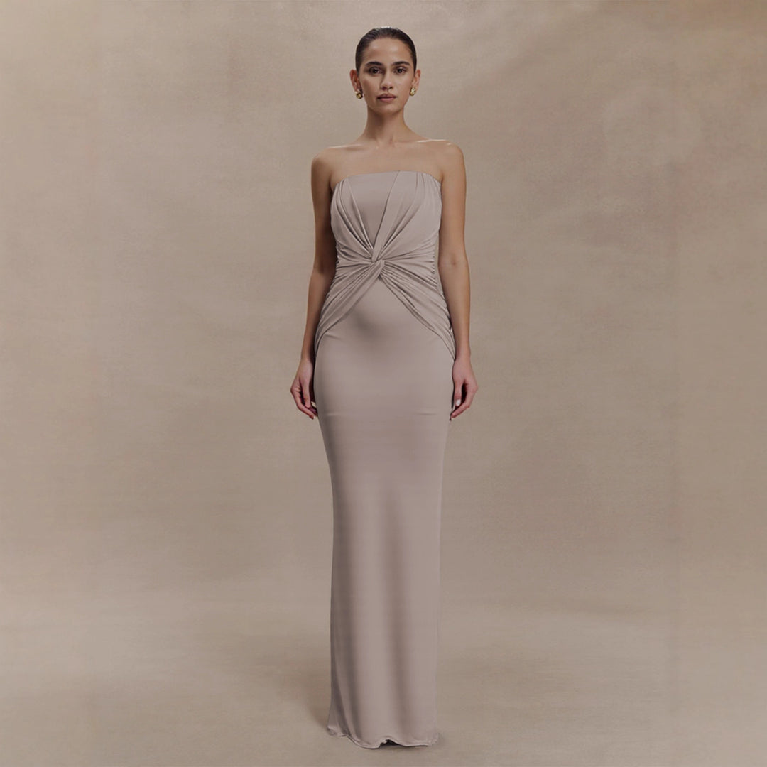 Damer Elegant Minimalistisk Kveldsdekselet med Rynker Skjora