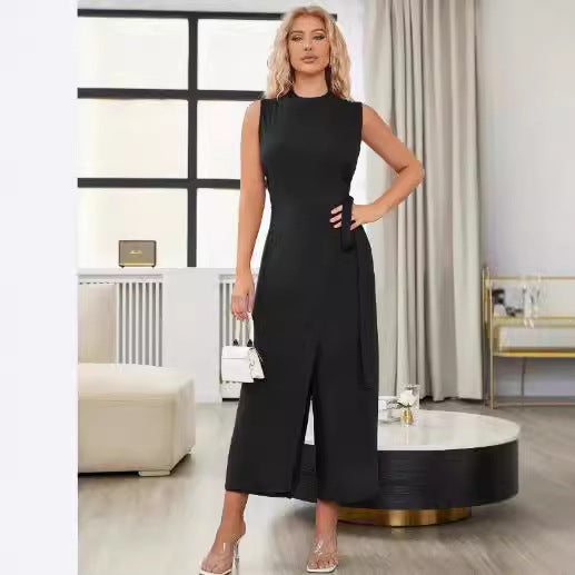 Damer Elegant omslagskjole med nervete detaljer Skjora