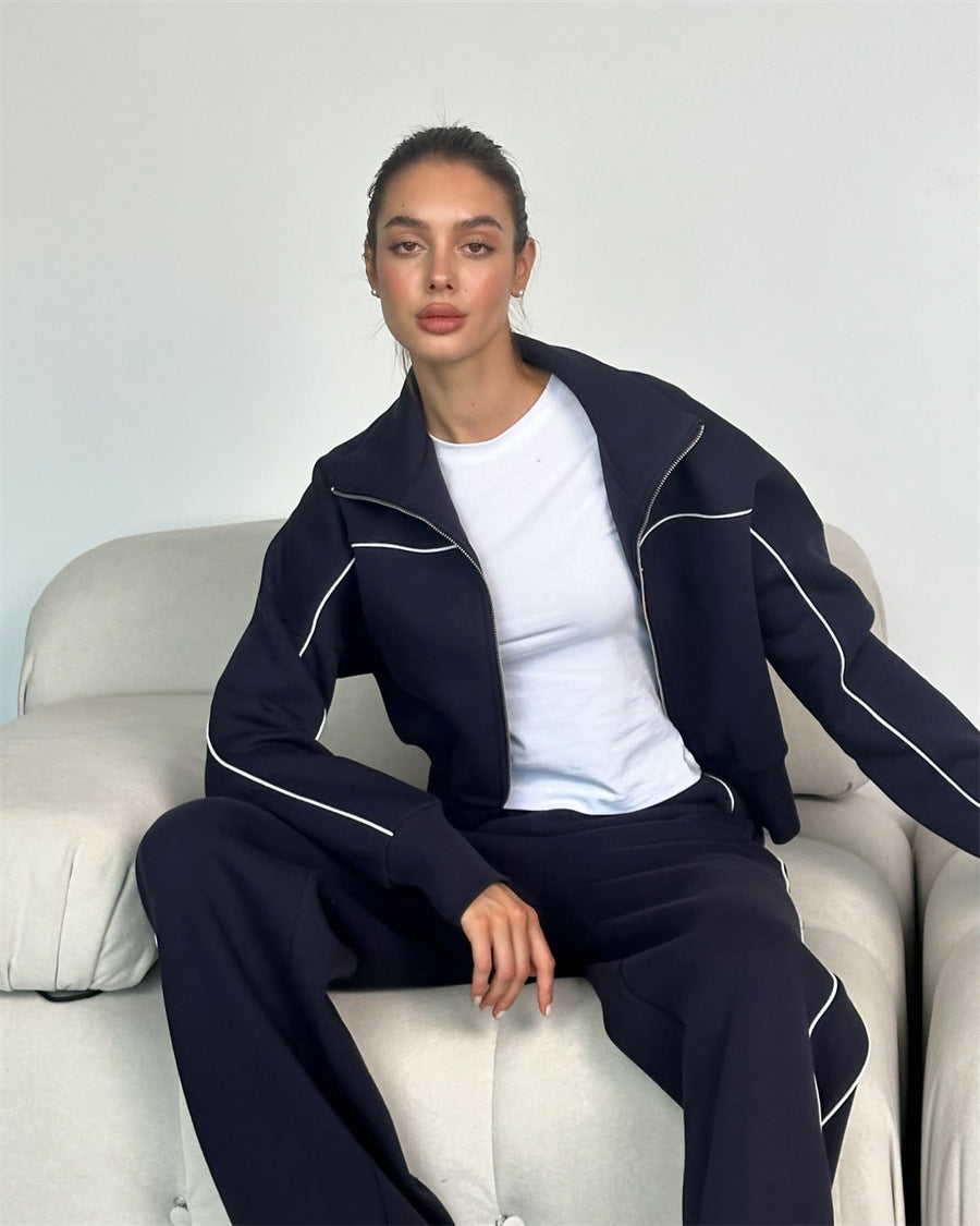 Dames sporty fritidssuit med raffinerte kontrastseam Skjora