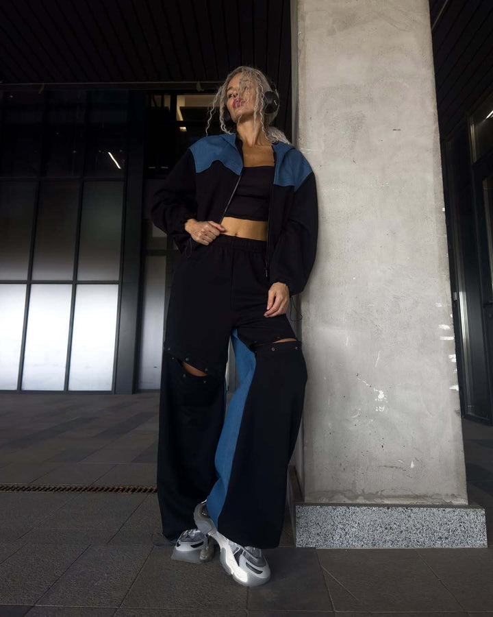 Women's sporty outfit with trendy color contrast Skjora
