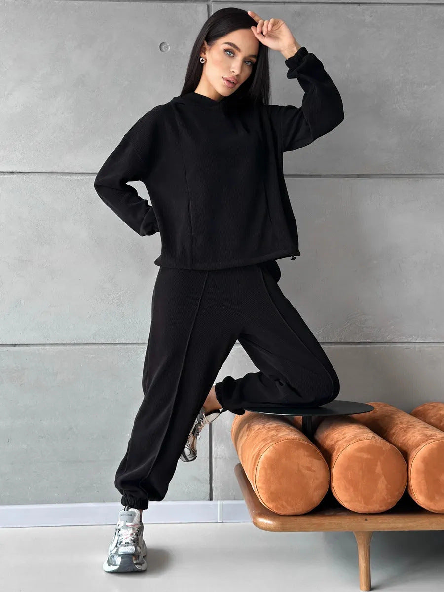 Kvinnens cozy fleece fritidssett Skjora