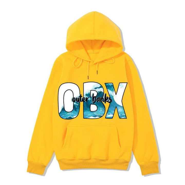 Dame hoodie med maritim grafisk design Skjora