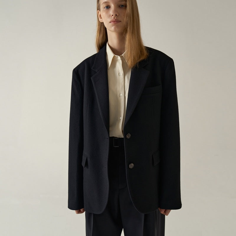 Damer elegant kasse blazer laget av høy kvalitet stoff Skjora