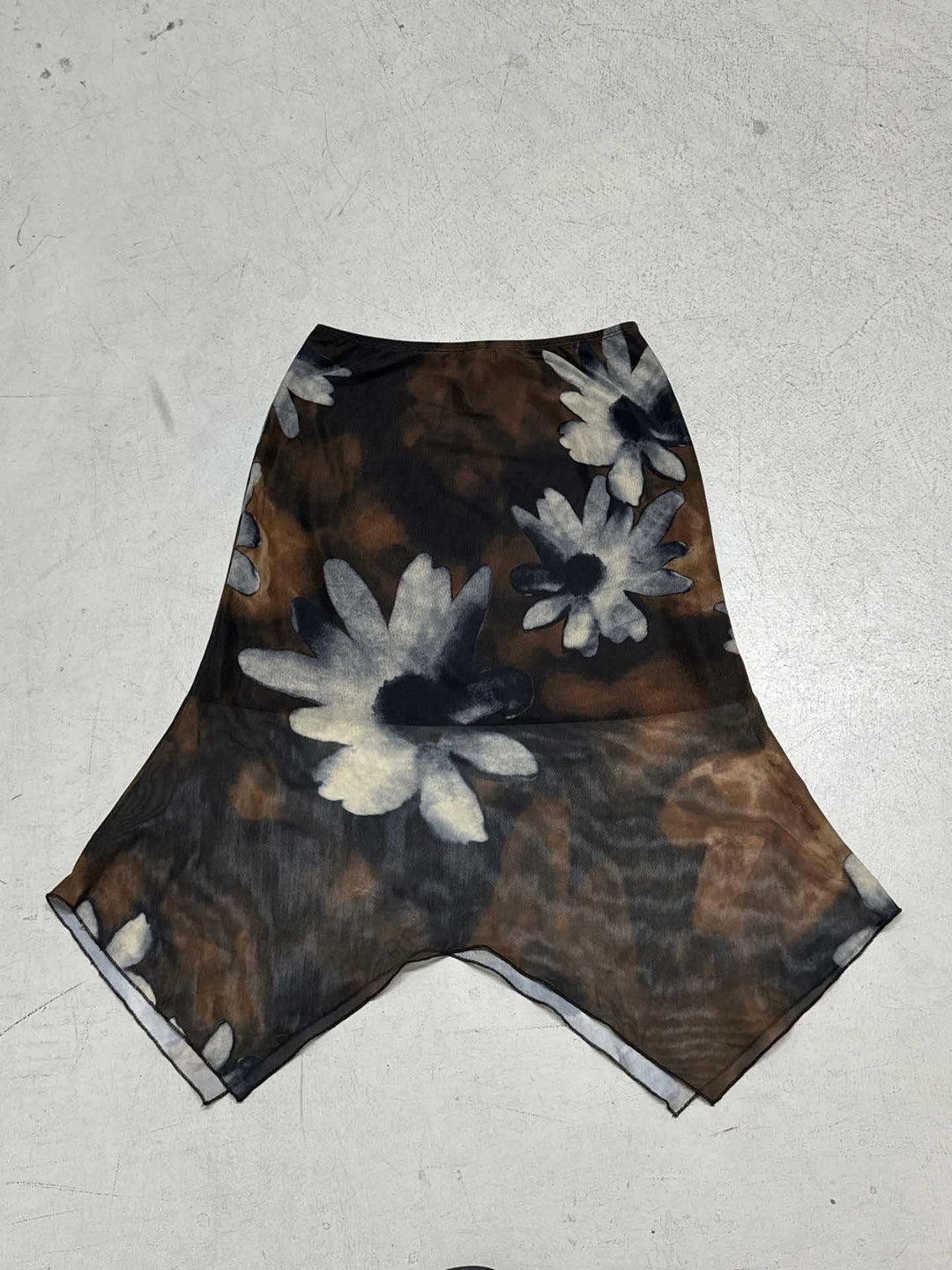 Dame luftige sommershorts med blomster mønster og bred kutt Skjora