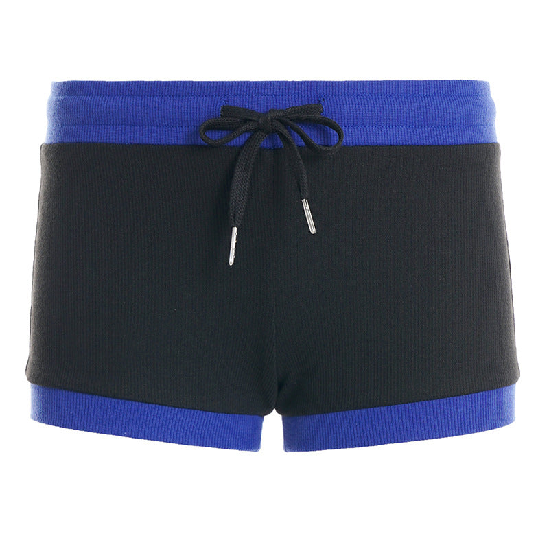 Dame Sporty shorts med elastisk linning og snor Skjora