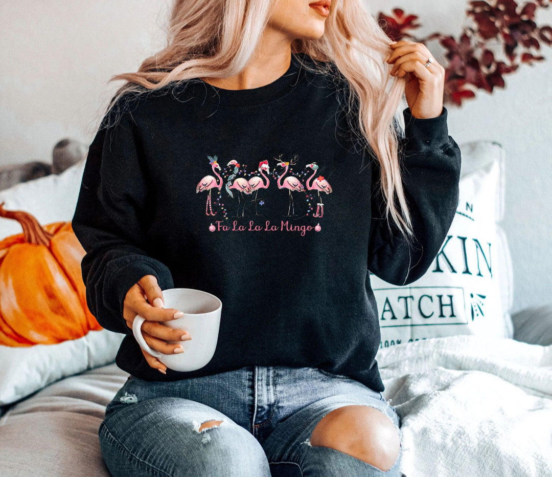 Damegenser med original flamingo-motiv og avslappet snitt Skjora