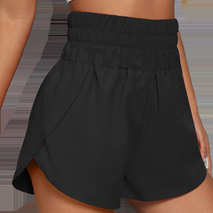 Dame sporty slip pants with elastic waistband and side inserts Skjora