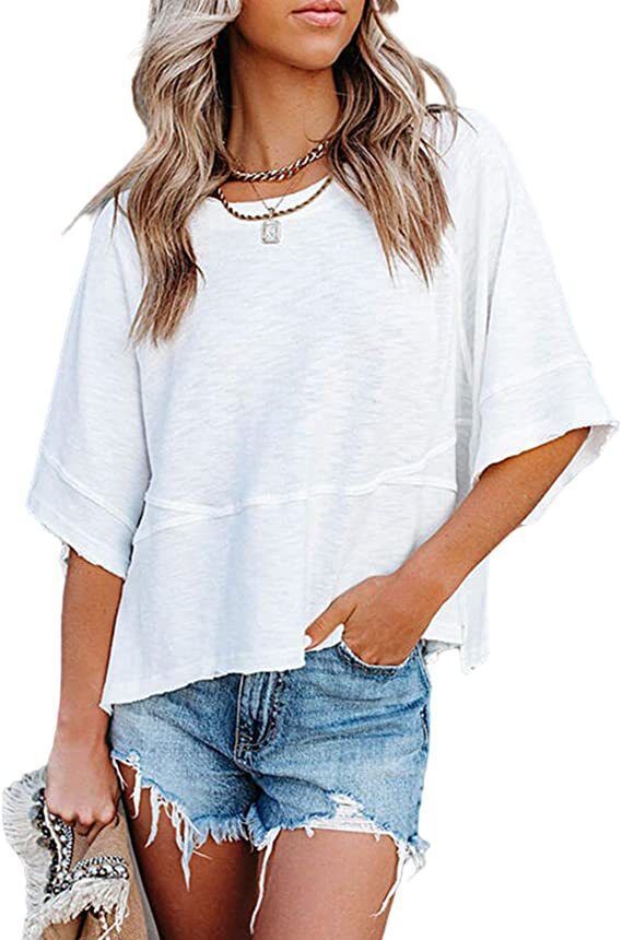 Damer oversized sommerplagg med løs passform og avslappet design Skjora