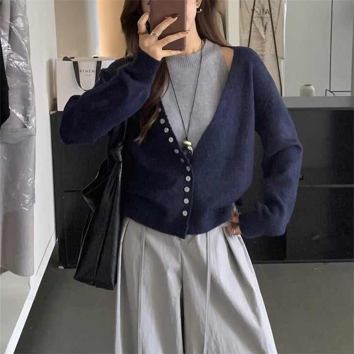 Kvinnes løsstrikket cardigan Skjora